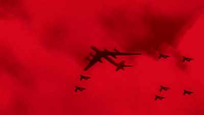 [WARPLANES FLYING OVERHEAD] - Missile from the East