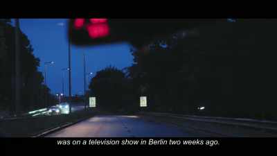 ...was on a television show
in Berlin two weeks ago. - City of Ghosts