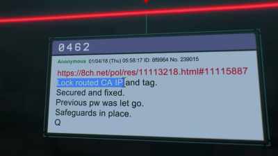 Was he seeing this
new forensics trail - Q: Into the Storm