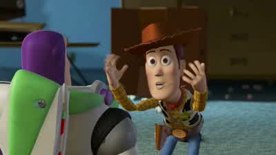 Was Stop this nonsense and let's goNah BuzzI can't go I can't abandon these guysThey need me to get into this museumWithout me they'll go back into storage Maybe foreverWoody you're not a collector's item You're a child's playthingYou are a toyFor how - Toy Story 2