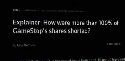 Was there more going on
than just short selling? - Gaming Wall St