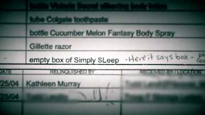 - Was she trying to overdose
on sleeping pills - The Disappearance of Maura Murray