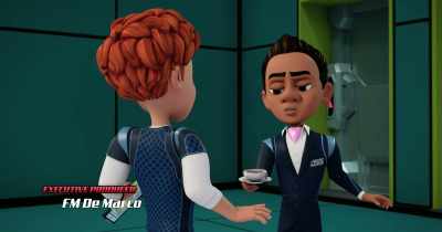 -[watch beeps]
-[grunts] - Spy Kids: Mission Critical
