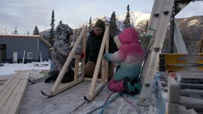 Watch out.
But you need to hold it. - Life Below Zero: Next Generation