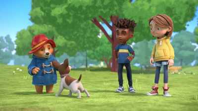 -Watch this!
-[excited bark] - The Adventures of Paddington