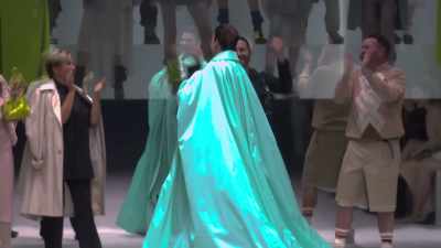 Watching her on a runway
and just how she owns it and controls it - The Super Models