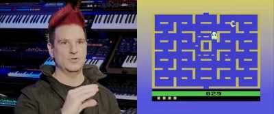 Watching Pac-Man who wouldn't turn
sideways. It would just go like this. - The Rise of the Synths