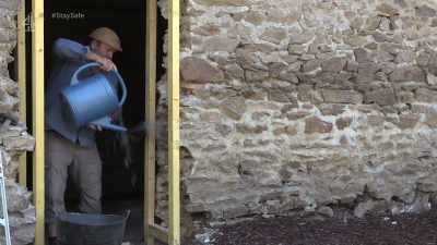 (water pouring) - Escape to the Chateau: Make Do & Mend