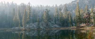 [water splashes]
[warm orchestral music] - The Girl on the Mountain
