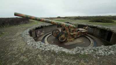 Watson: They can control
360 degrees around the island. - Secret Nazi Ruins