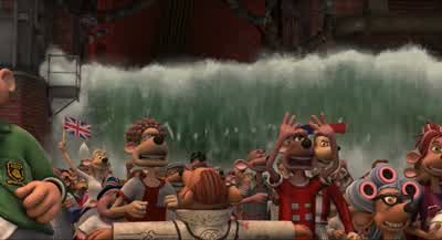 - Wave! Wave! - England! No, giant wave! - Flushed Away