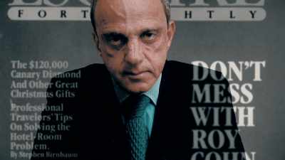 [Wayne Barrett]
I wrote a lot about Roy Cohn. - Get Me Roger Stone