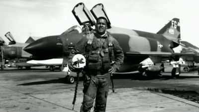 We had a fighter pilot
come in to my base, - Black in Space: Breaking the Color Barrier