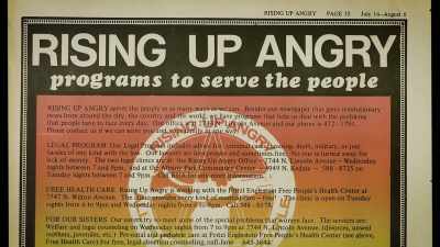 We actually ran an ad constantly
in the underground paper. - The Janes