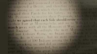 "We agreed that each side
should retire, - Washington