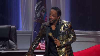We ain't gonna never leave y'all
for robots, - Katt Williams: Great America