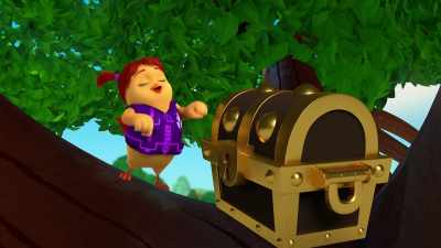 ♪ We all found the treasure
We all found the treasure ♪ - The Chicken Squad