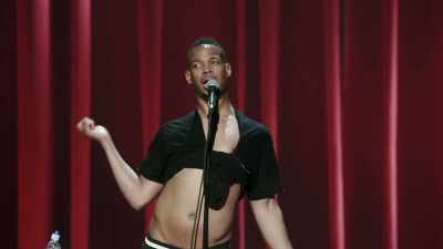 We all nuzzled together
inside those little foxholes... - Marlon Wayans: Woke-ish