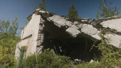 We also see
collapsed buildings - Mysteries of the Abandoned