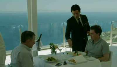 We are serving our lobster
with ravioli on celery and melon. - The Trip