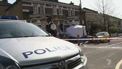 We arrived at this crime scene
which had been cordoned off - The Real Manhunter