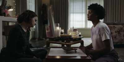 We ask questions
and Skylar communicates
by moving our hands. - The In Between