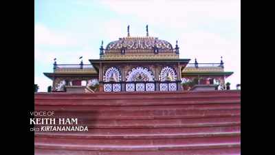 -We began with four block walls, - Krishnas: Gurus. Karma. Murder.