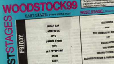 We booked who we thought
belonged on it. - Woodstock 99: Peace Love and Rage