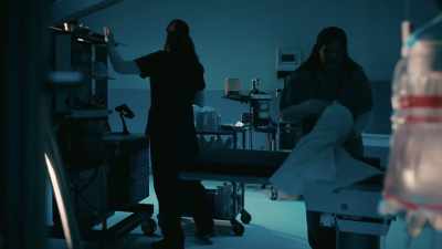 We both worked together quickly
to restock the room - Haunted Hospitals