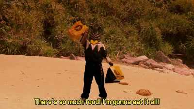 We bought so much. Pega will eat them all! - Ultraman Geed the Movie: Connect! The Wishes!!