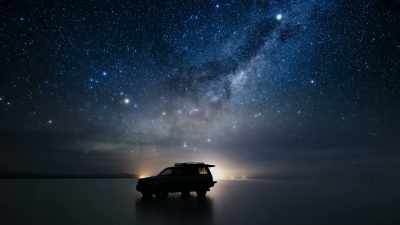 We can also tell that we're racing
through the solar system... - Welcome to Earth