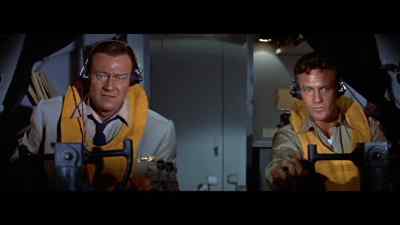 We can only stay in
the air another 30 seconds. - The High and the Mighty
