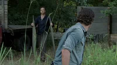 We can probably make it to the canoe. - The Walking Dead