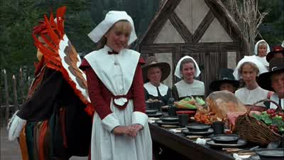 WaitWhatWe cannot break bread with youHuh Becky what's going onBecky WednesdayYou have taken the landwhich is rightfully oursYears from now my people will be forcedto live in mobile homes on reservationsYour people will wear cardigansand drink highballsWe - Addams Family Values