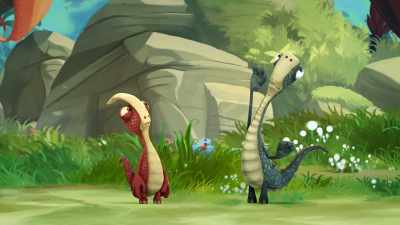 We can't get there.
It's way too dangerous! - Gigantosaurus