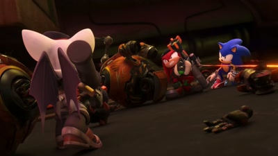 We can't hold them off for long.
We need to get inside, now! - Sonic Prime