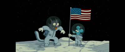 We come in peace for cats and mice everywhere. - The Simpsons Movie