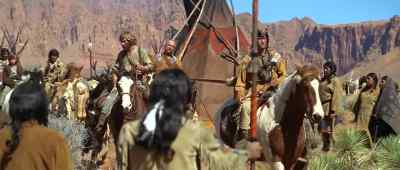 - We could pull into those trees.
- Don't go getting hasty. - Jeremiah Johnson