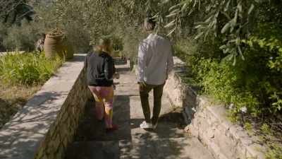 We couldn't see, virtually,
the top of the olive trees - Write Around the World with Richard E Grant