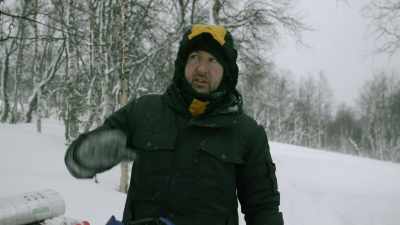 We couldn't take the
snowmobiles any closer - An Unknown Compelling Force