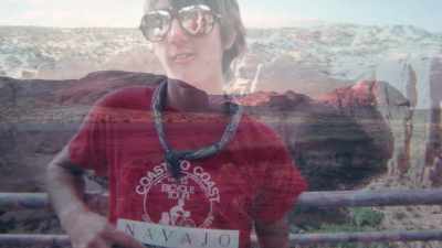 We crossed into
the Navajo Nation. - Shadow of a Wheel