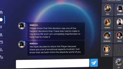 "We decided to block this player - The Circle