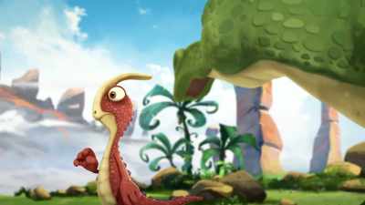 We decided we didn't want to put
our favorite things - Gigantosaurus