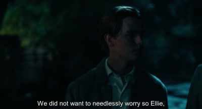 We did not want to worry
Ellie unnecessarily
. - Never Look Away