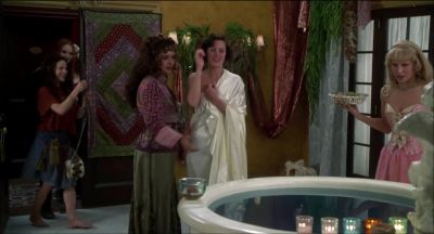 We did it right there in the big cauldron - Four Rooms