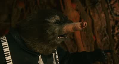 We don't like you and we hate your dadNow grab some mud chew it and swallow itl'm not going to eat mudCuss yeah you areDon't do thatWhy'd you take your shoes offSo l don't break your nose when l kick itMARTlAL ARTS GRUNTlNGWHlMPERlNGl can fight my own - Fantastic Mr  Fox
