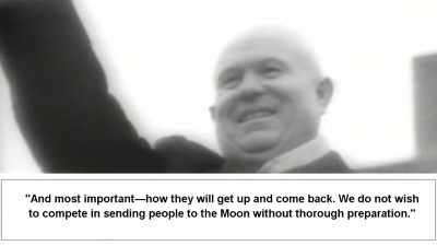 We don't want to compete
in sending people to the moon - American Moon