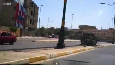 We drove through the city. - Once Upon a Time in Iraq