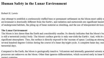 We quote from this document
published by NASA: - American Moon