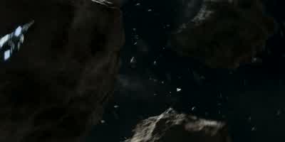 We exited slipspace into an asteroid field. - Halo